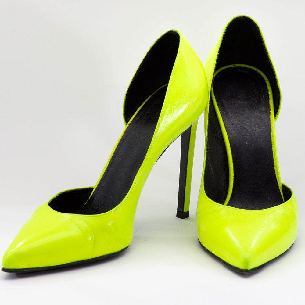Saint Laurent D’Orsay Neon Heels.Size 37.